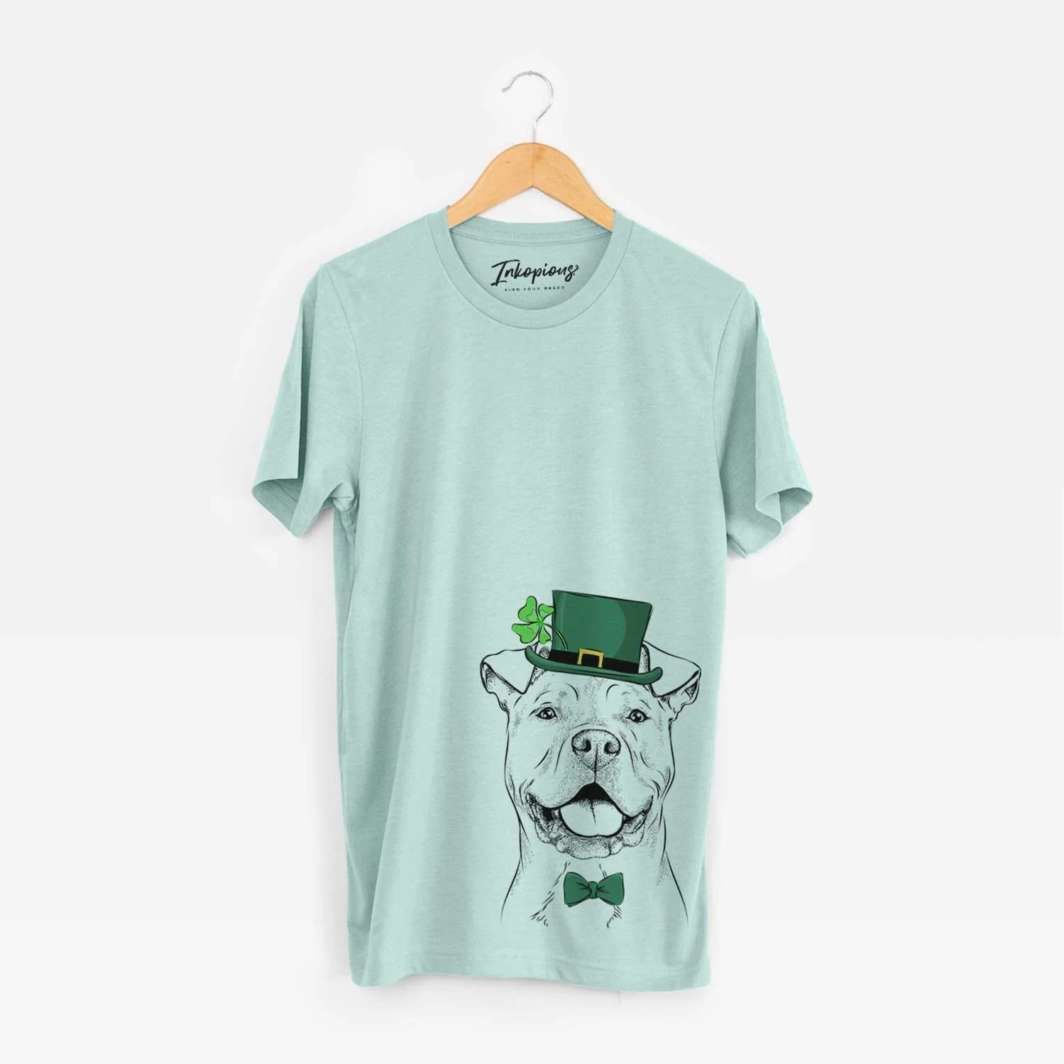 St. Patrick's Bubba Scraps the American Staffordshire Mix - Unisex Crewneck - Image 4
