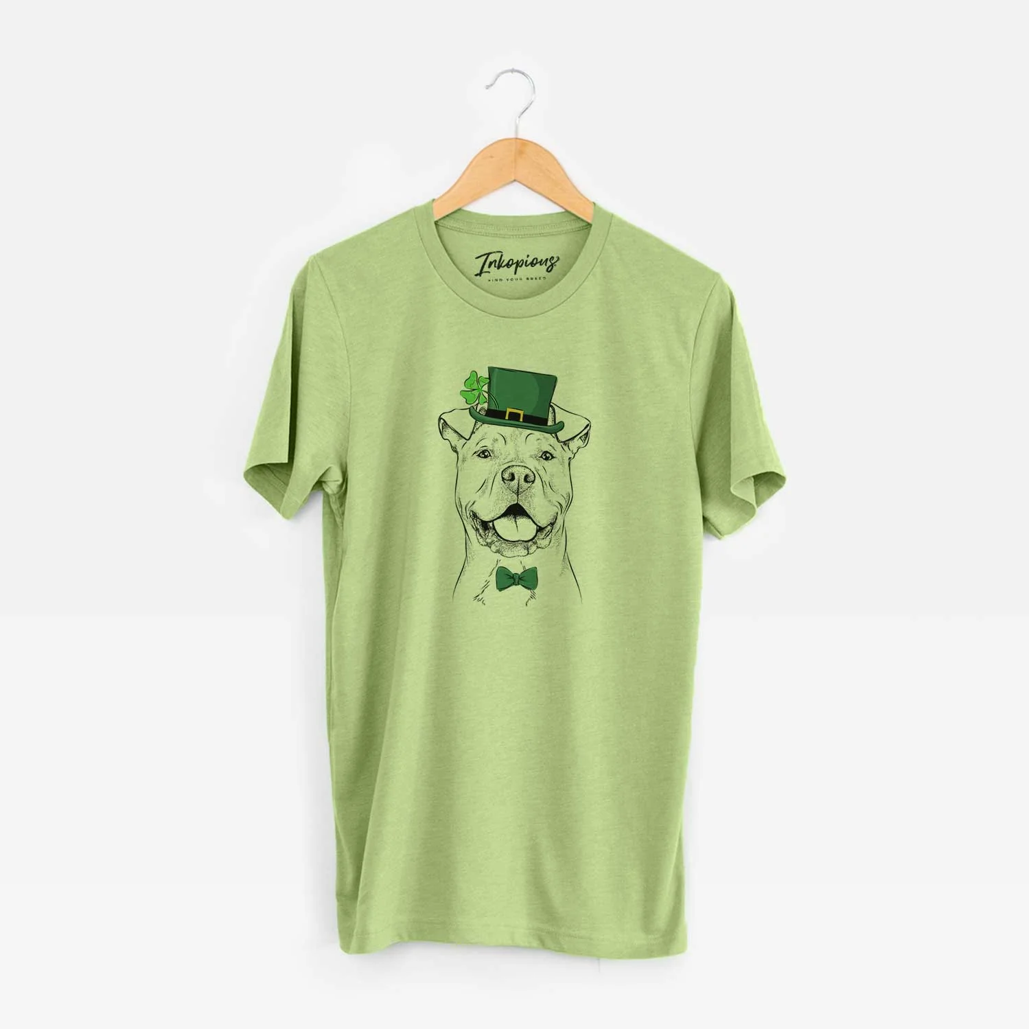 St. Patrick's Bubba Scraps the American Staffordshire Mix - Unisex Crewneck - Image 6
