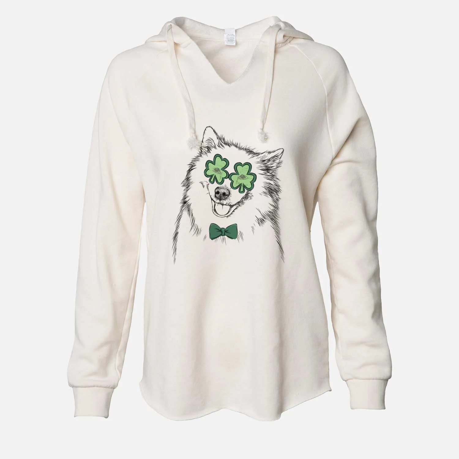 St. Patrick's Caico the Samoyed - Cali Wave Hooded Sweatshirt - Image 7