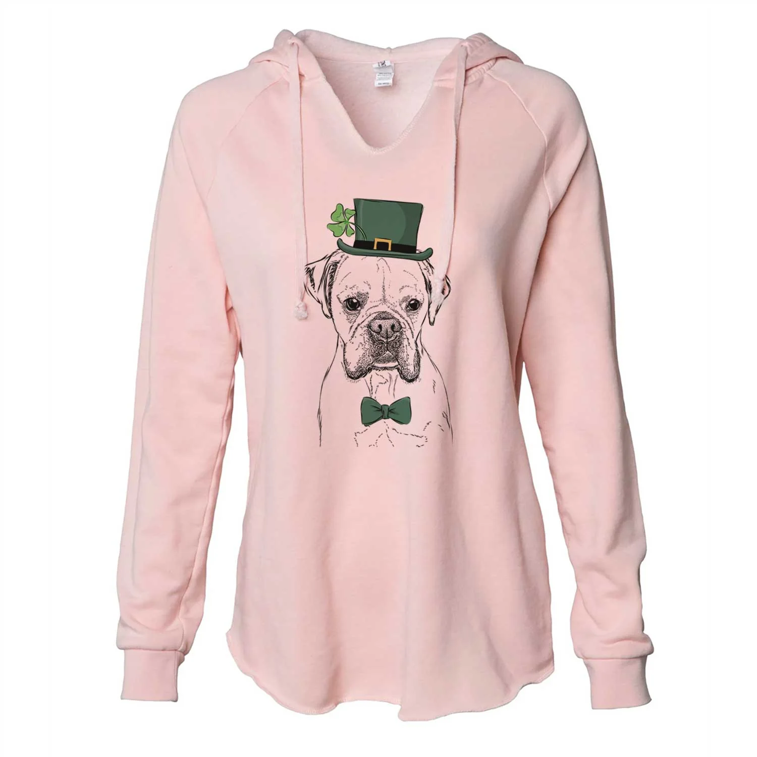 St. Patrick's Champion Bentley the Boxer - Cali Wave Hooded Sweatshirt - Image 4