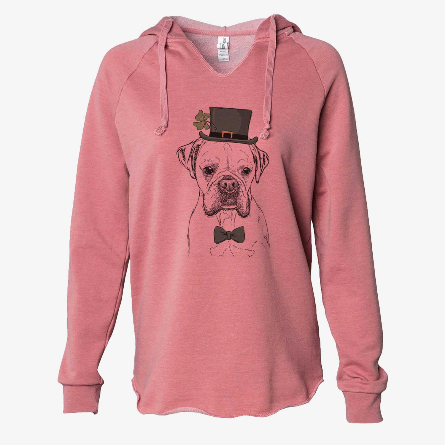 St. Patrick's Champion Bentley the Boxer - Cali Wave Hooded Sweatshirt - Image 5