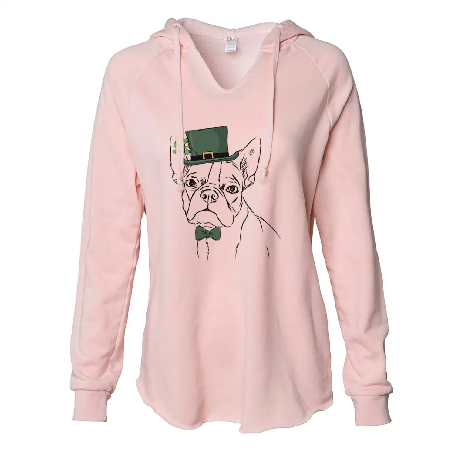 St. Patrick's Charles the Boston Terrier - Cali Wave Hooded Sweatshirt - Image 4