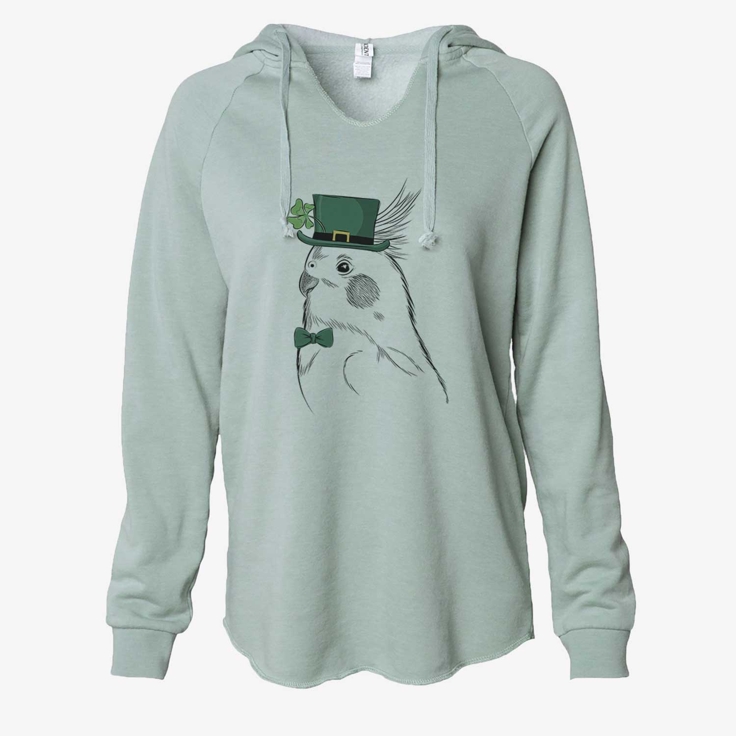 St. Patrick's Charlie the Cockatiel - Cali Wave Hooded Sweatshirt - Image 6