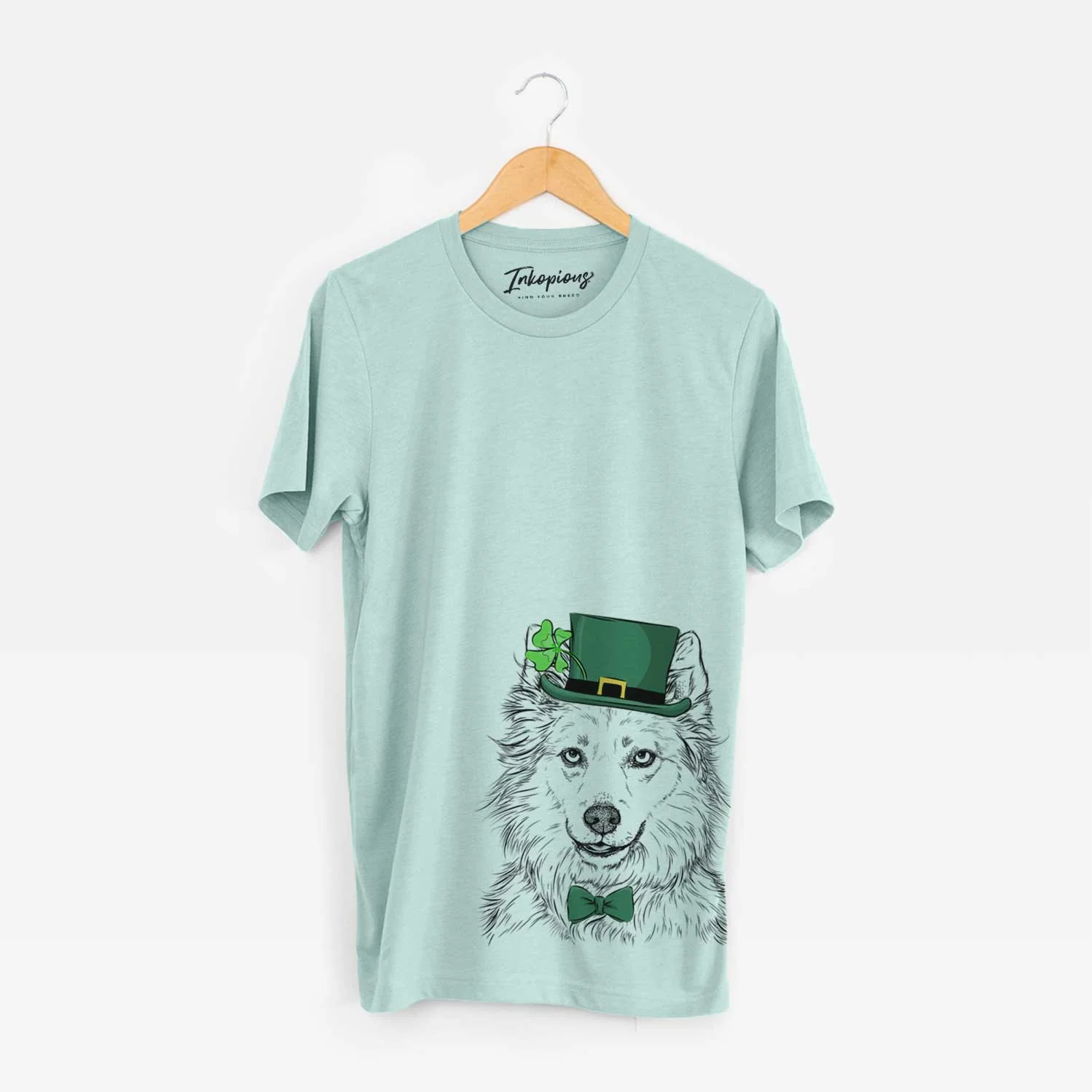 St. Patrick's Chia the Samoyed Husky Mix - Unisex Crewneck - Image 4
