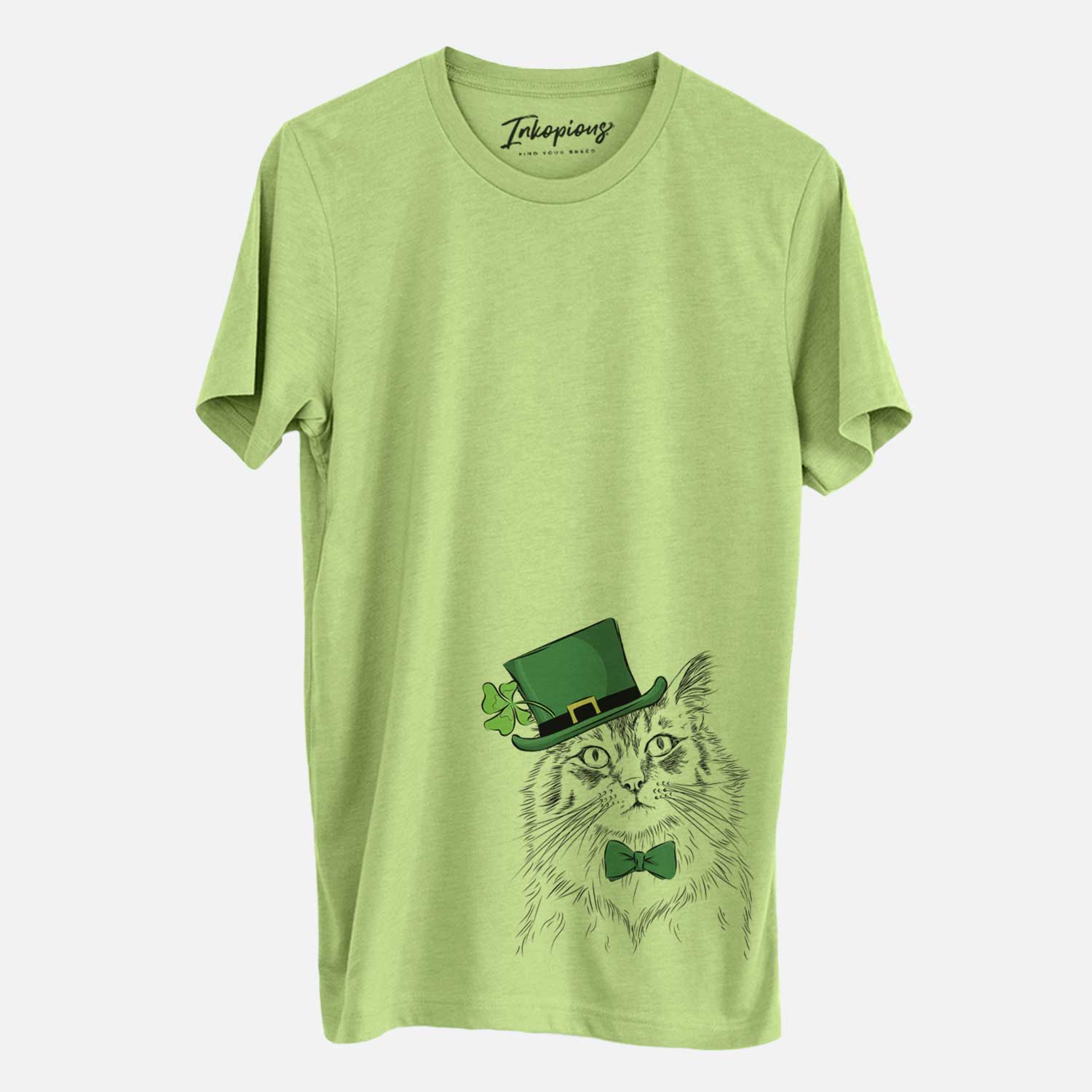 St. Patrick's Chloe the Tabby Cat - Unisex Crewneck - Image 3