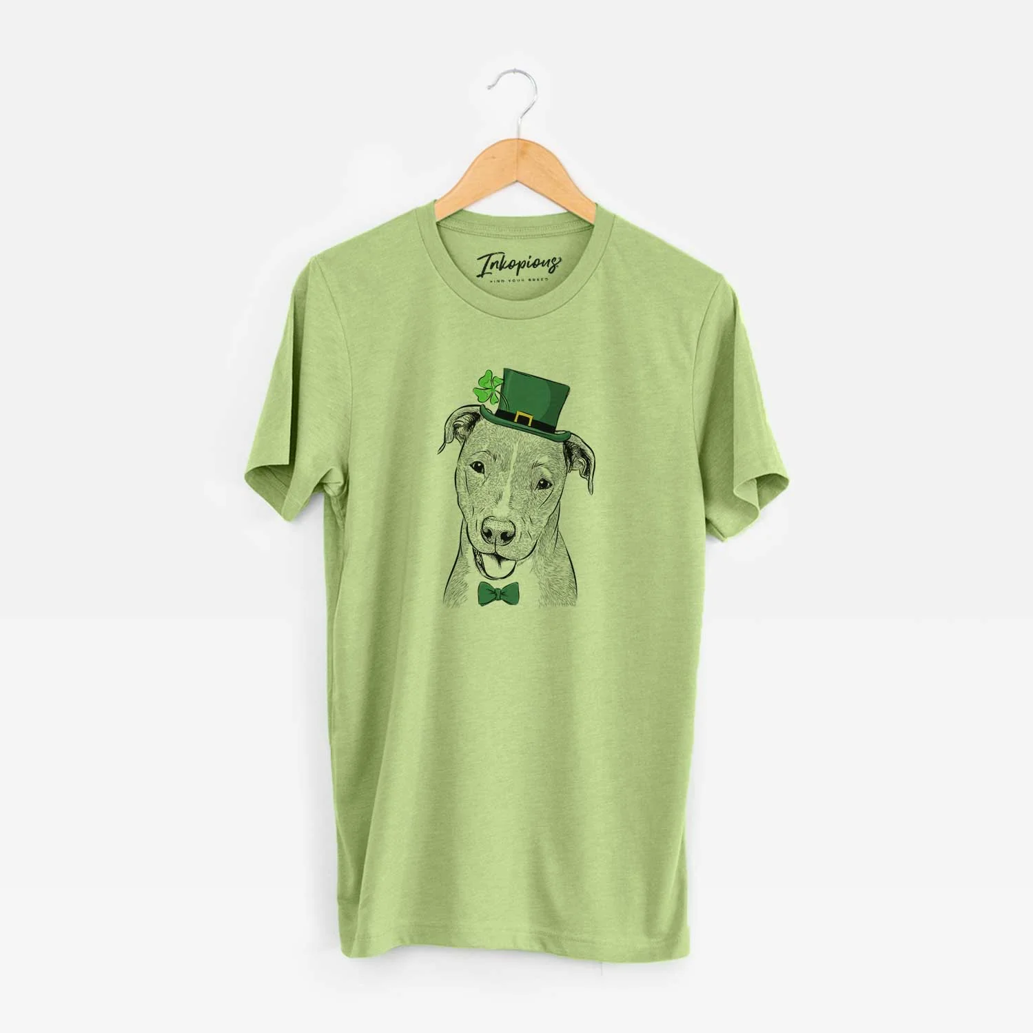 St. Patrick's Claiborne the American Staffordshire Terrier - Unisex Crewneck - Image 6
