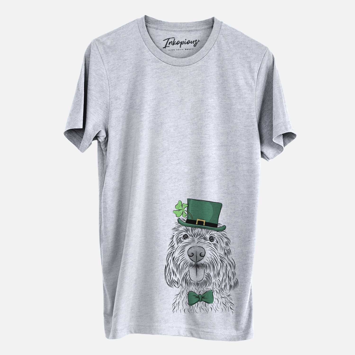 St. Patrick's Clover the Cockapoo - Unisex Crewneck - Image 2