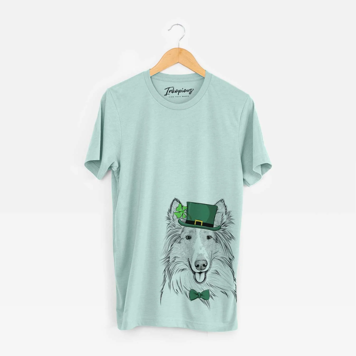 St. Patrick's Conrad the Rough Collie - Unisex Crewneck - Image 4
