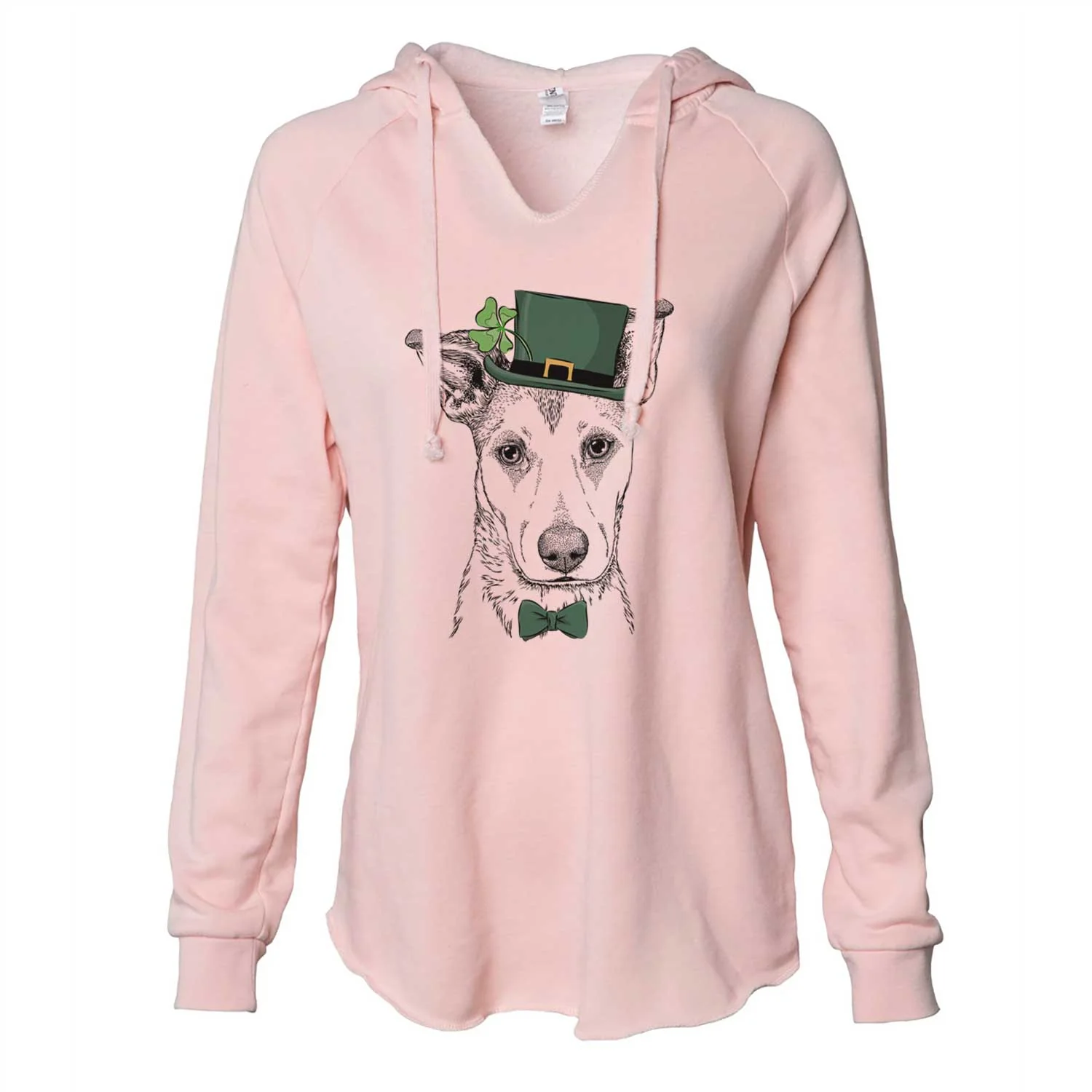 St. Patrick's Coral the Mixed Breed - Cali Wave Hooded Sweatshirt - Image 4