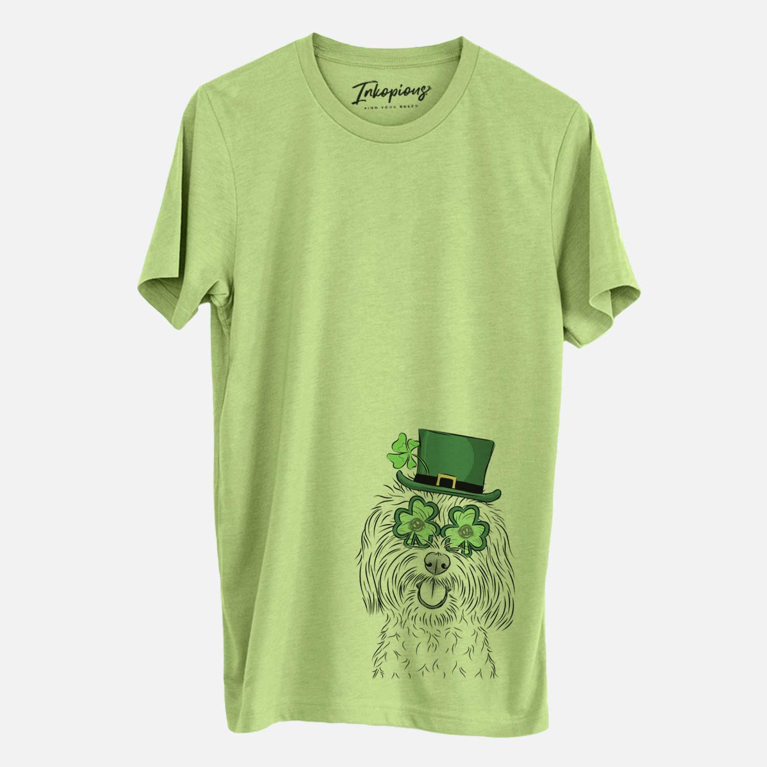 St. Patrick's Cuddles the Coton de Tulear - Unisex Crewneck - Image 3