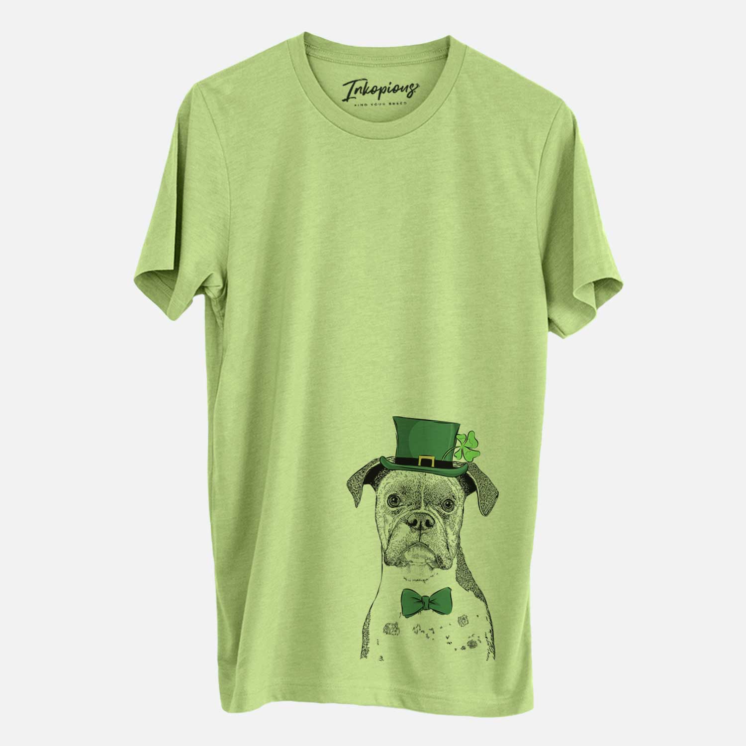 St. Patrick's Daisy the Boxer - Unisex Crewneck - Image 3