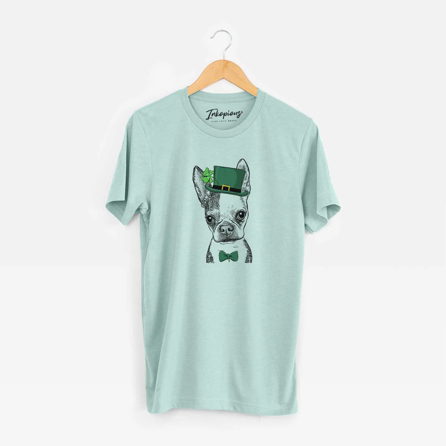 St. Patrick's Daisy the Boston Terrier - Unisex Crewneck - Image 7
