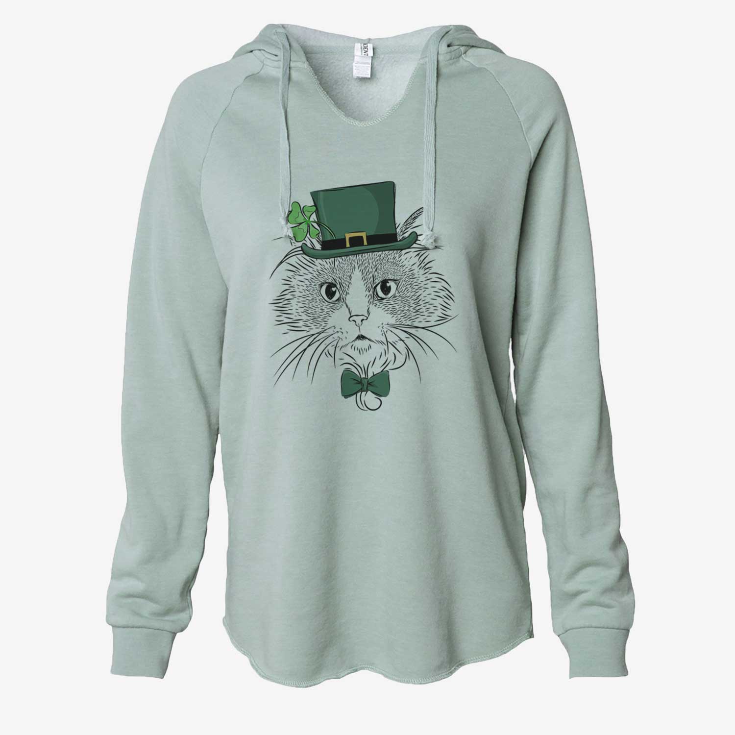 St. Patrick's Daniel the Ragdoll Cat - Cali Wave Hooded Sweatshirt - Image 6