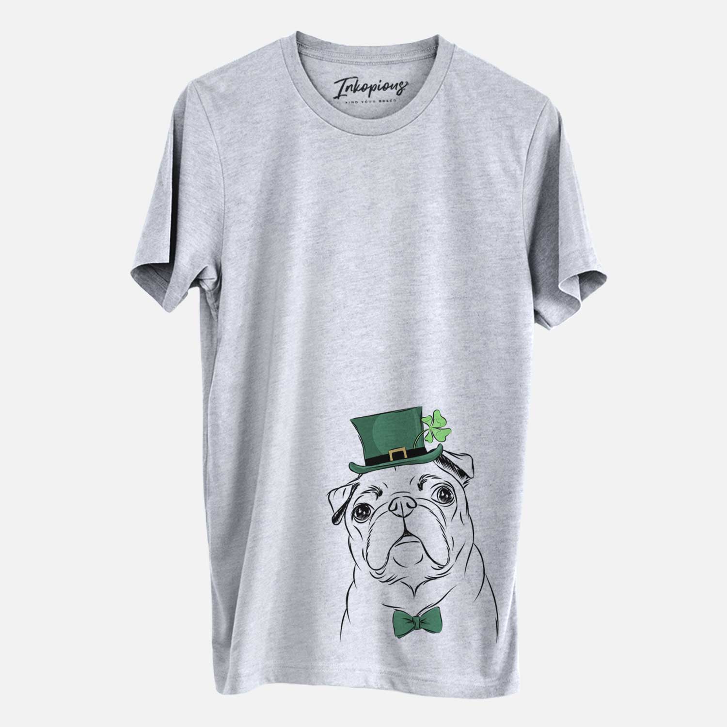 St. Patrick's Darling Chloe the Pug - Unisex Crewneck - Image 2