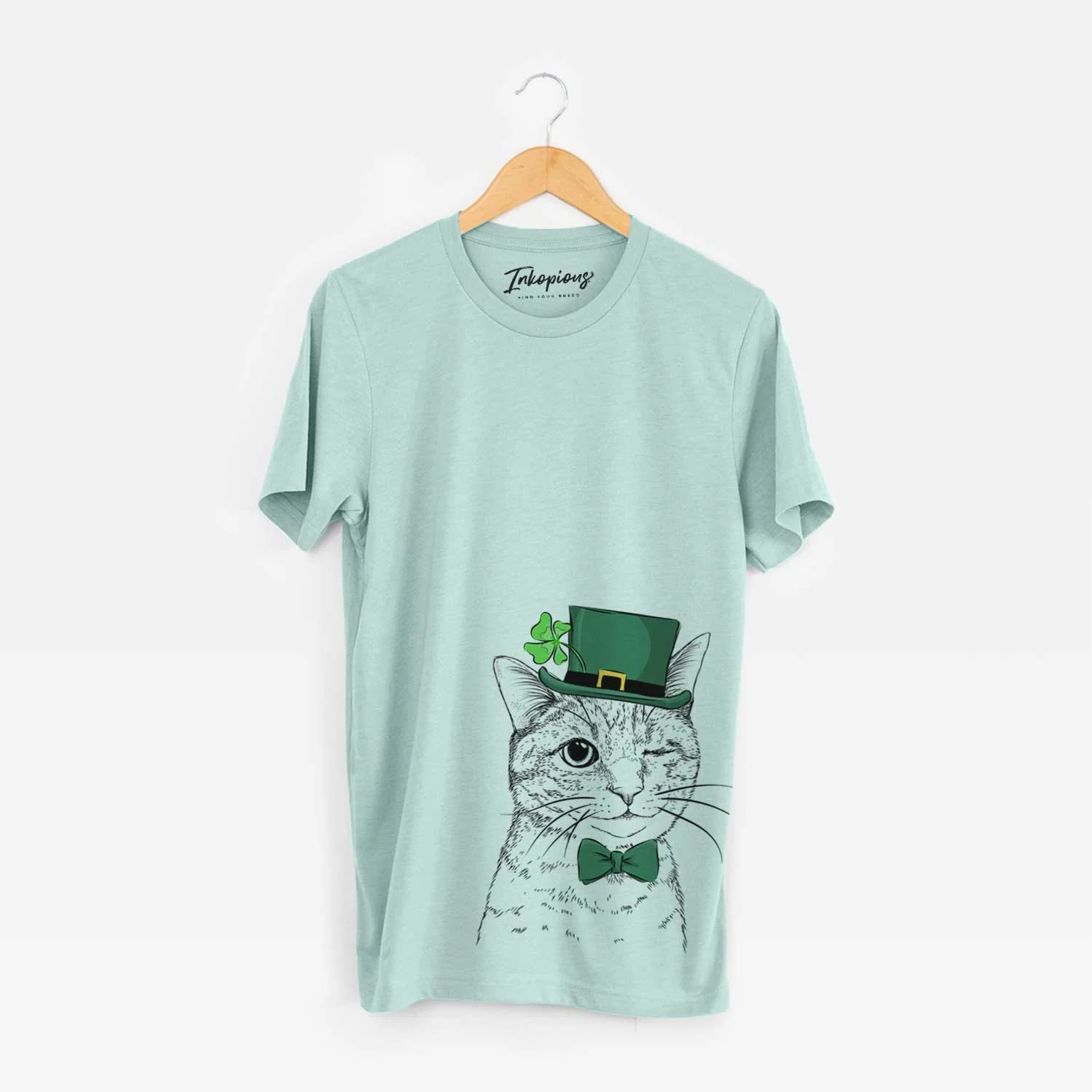 St. Patrick's Dexter the Domestic Shorthair - Unisex Crewneck - Image 4