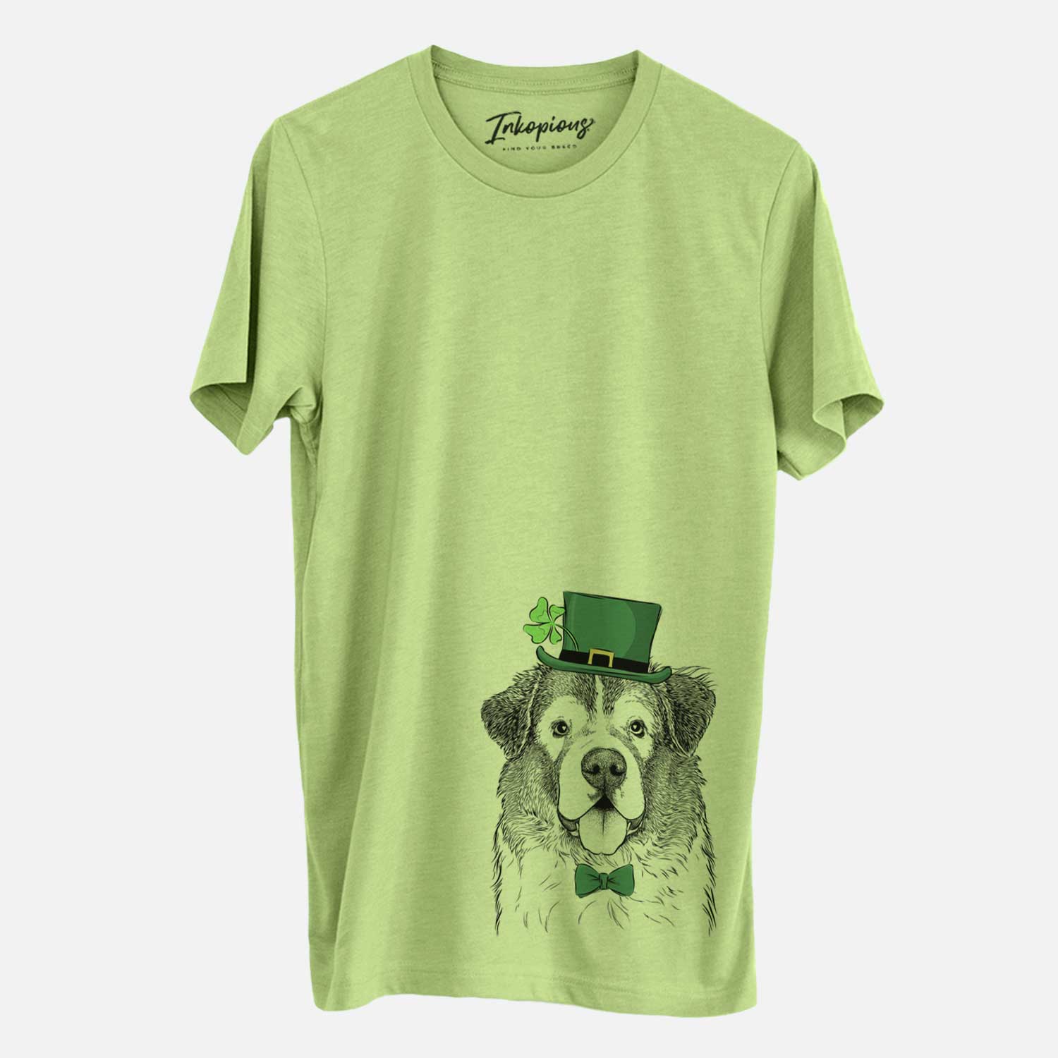 St. Patrick's Dilly the Saint Bernard - Unisex Crewneck - Image 3