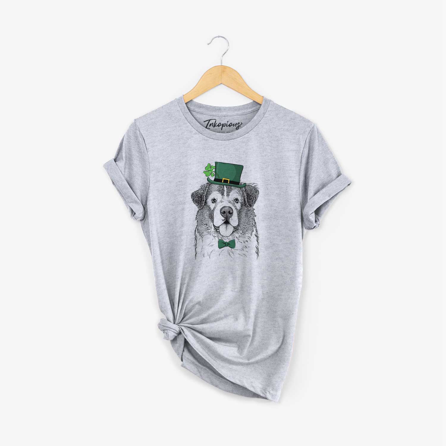 St. Patrick's Dilly the Saint Bernard - Unisex Crewneck - Image 5
