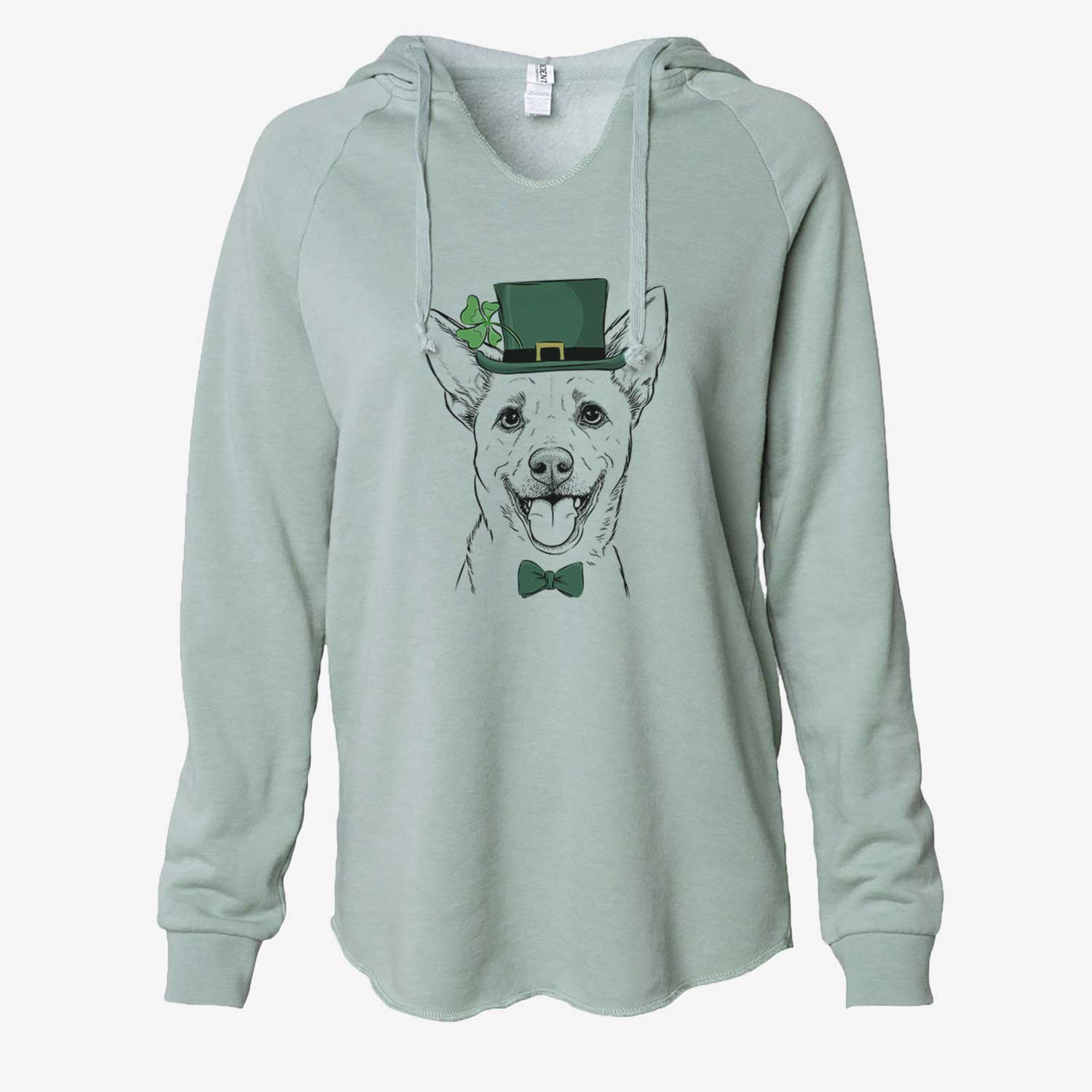 St. Patrick's Dinghy the Mixed Breed - Cali Wave Hooded Sweatshirt - Image 6