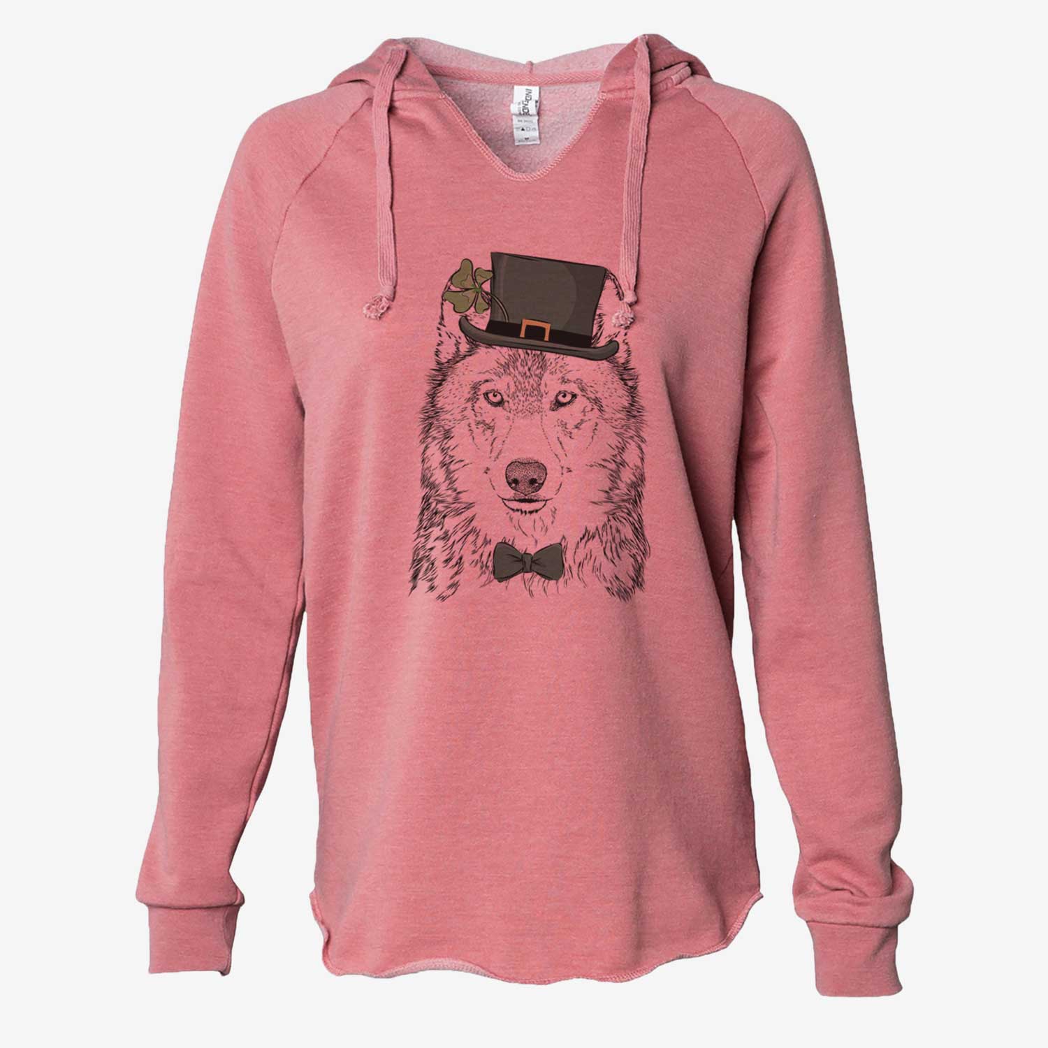 St. Patrick's Django the Grey Wolf - Cali Wave Hooded Sweatshirt - Image 5