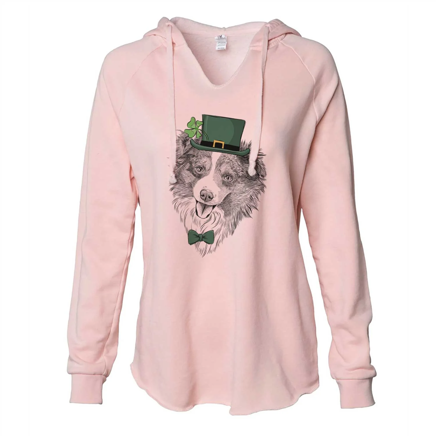 St. Patrick's Doc the Mini Aussie - Cali Wave Hooded Sweatshirt - Image 4