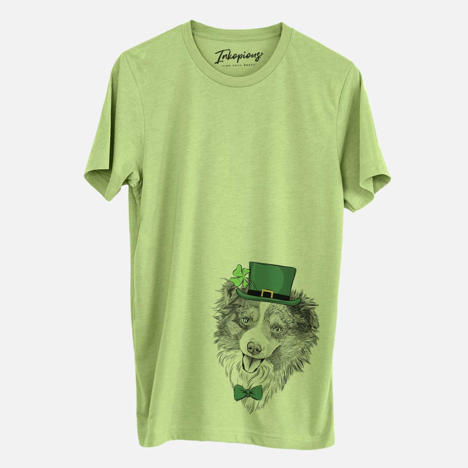 St. Patrick's Doc the Mini Aussie - Unisex Crewneck - Image 3