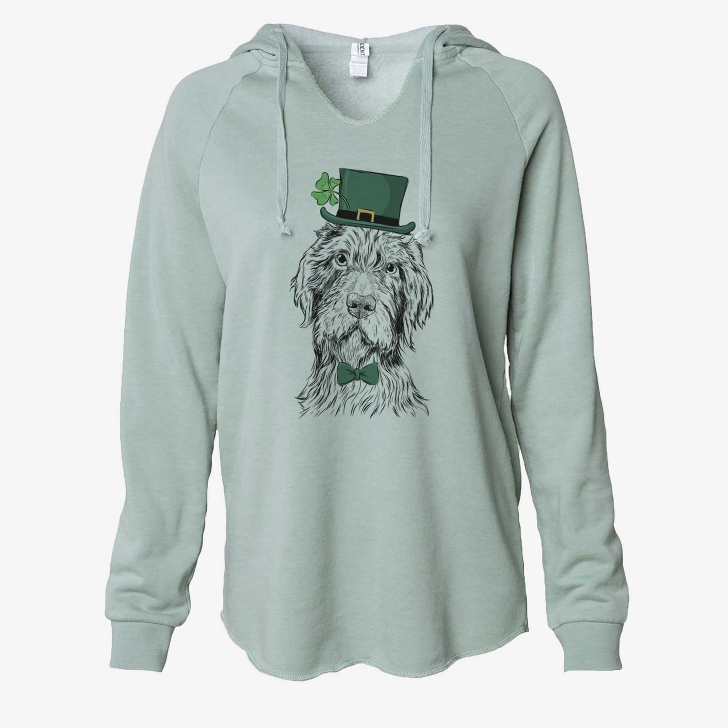 St. Patrick's Doc Holliday the Pudelpointer - Cali Wave Hooded Sweatshirt - Image 6