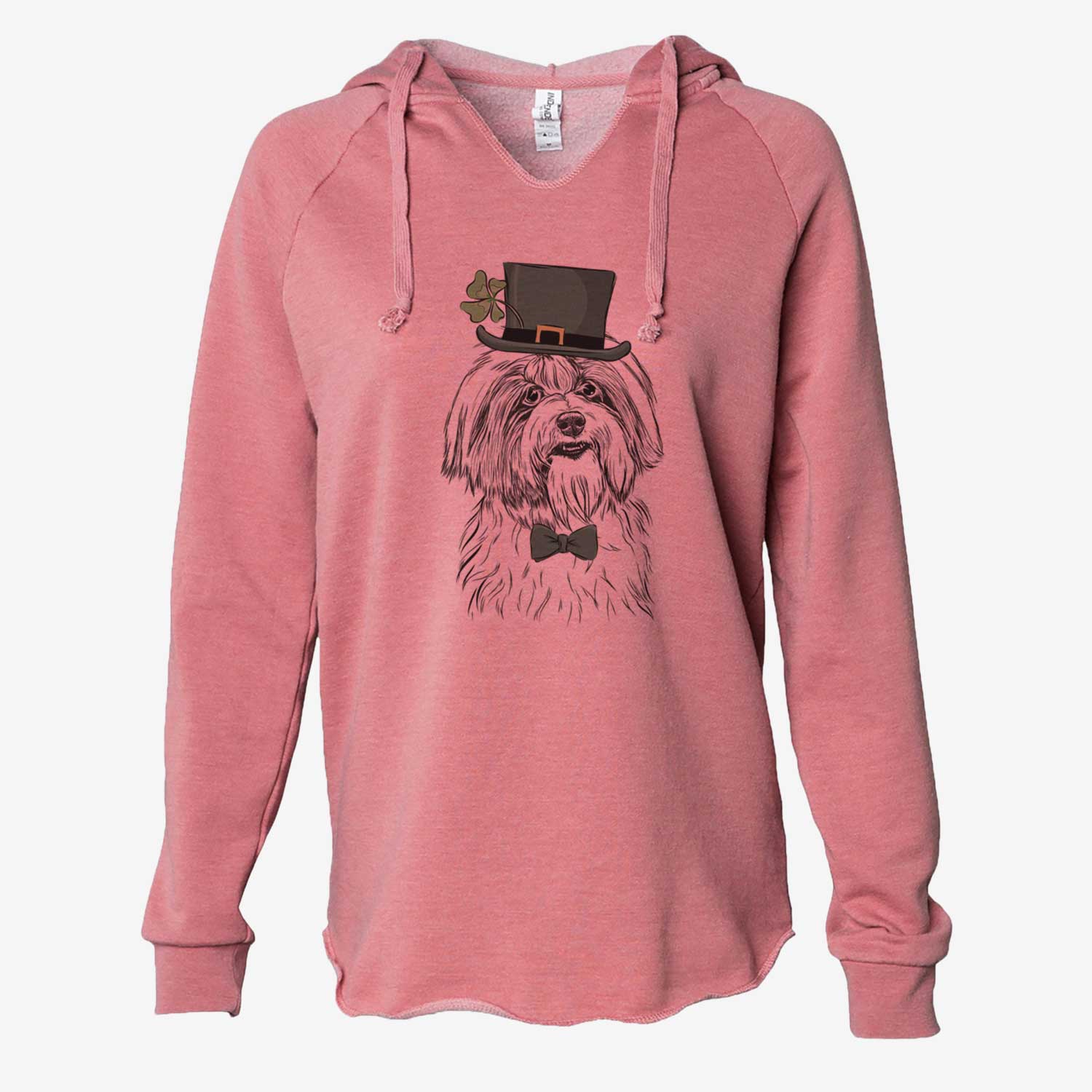 St. Patrick's Dooley the Havanese - Cali Wave Hooded Sweatshirt - Image 5