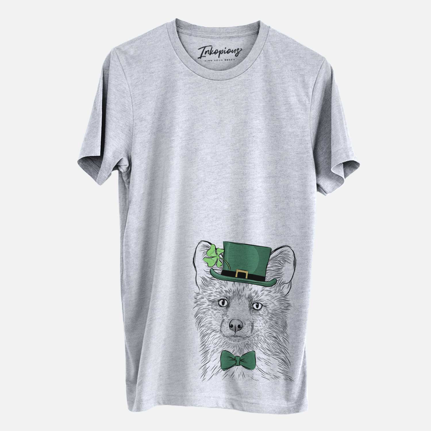 St. Patrick's Drax the Red Fox - Unisex Crewneck - Image 2