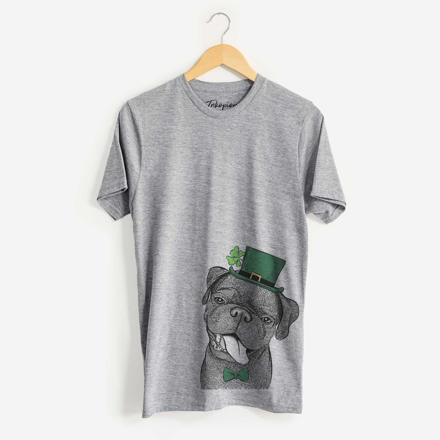 St. Patrick's Dudley Danger the Pug - Unisex Crewneck - Image 2