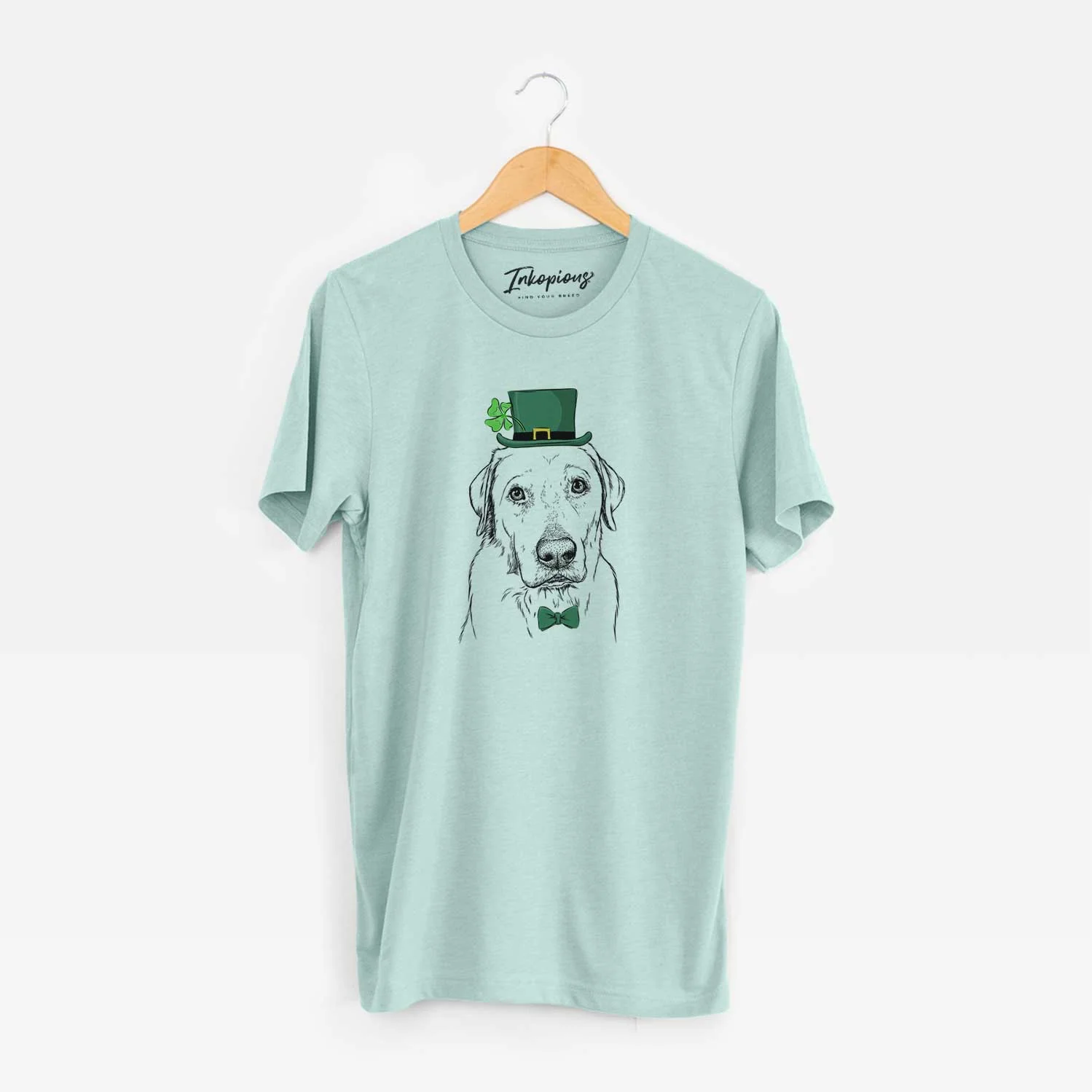 St. Patrick's Duke the Yellow Lab - Unisex Crewneck - Image 7