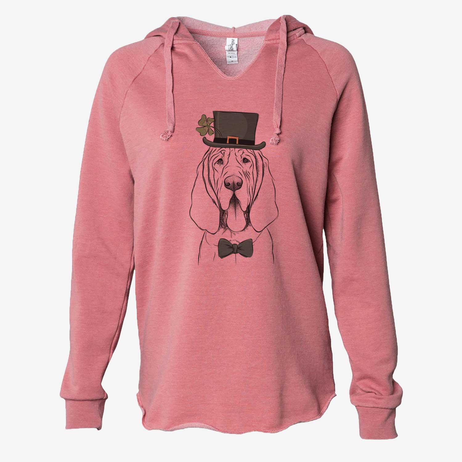 St. Patrick's Earl the Bloodhound - Cali Wave Hooded Sweatshirt - Image 5