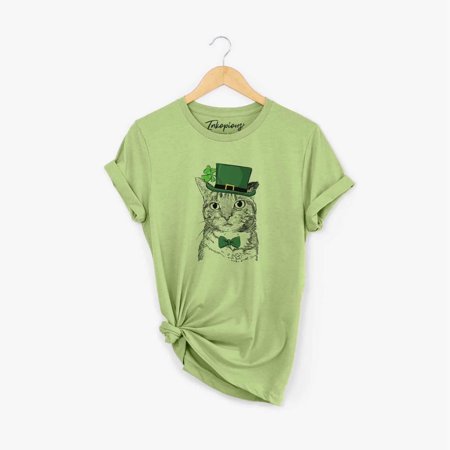 St. Patrick's Eleanor the Domestic Shorthair Cat - Unisex Crewneck
