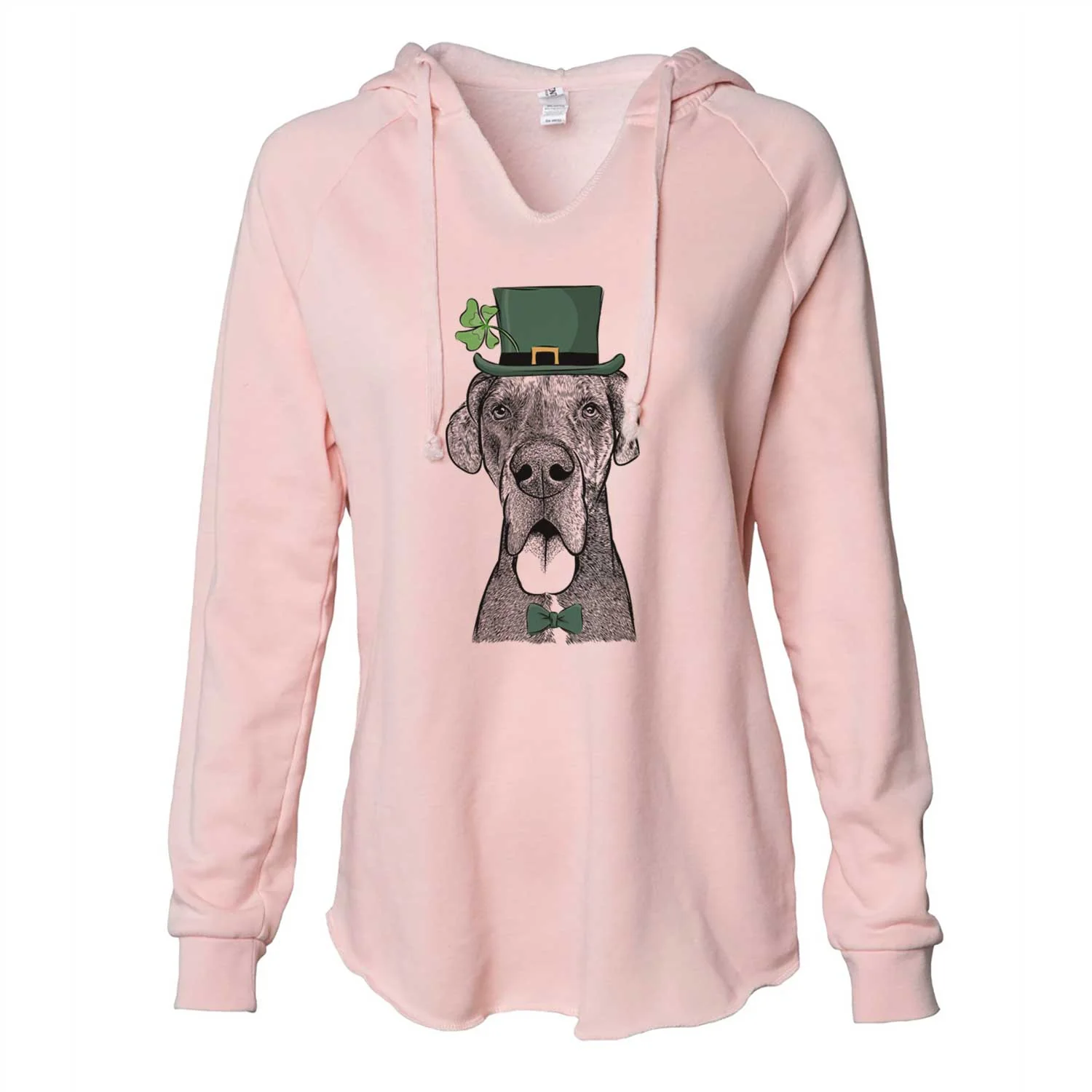 St. Patrick's Eli the Great Dane - Cali Wave Hooded Sweatshirt - Image 4
