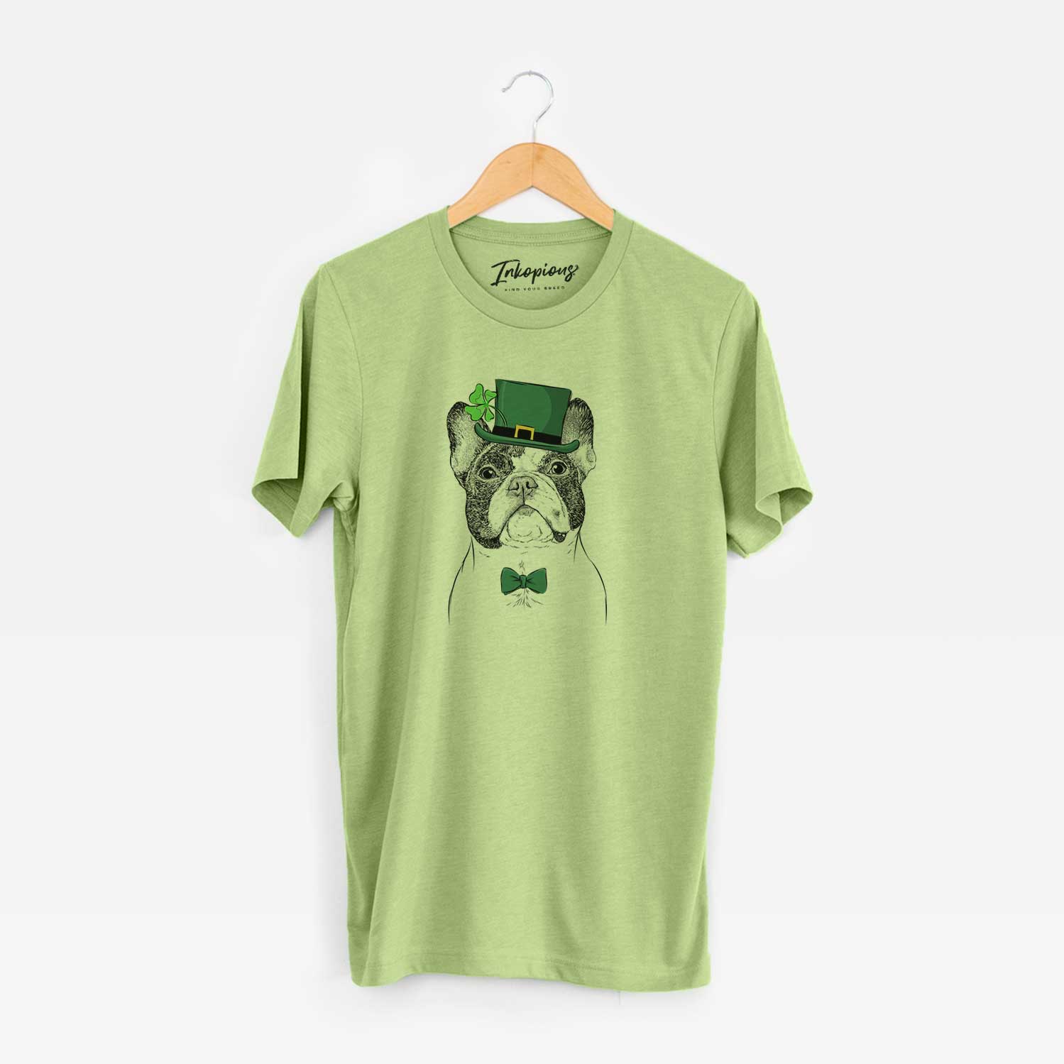 St. Patrick's Ella the French Bulldog - Unisex Crewneck - Image 6