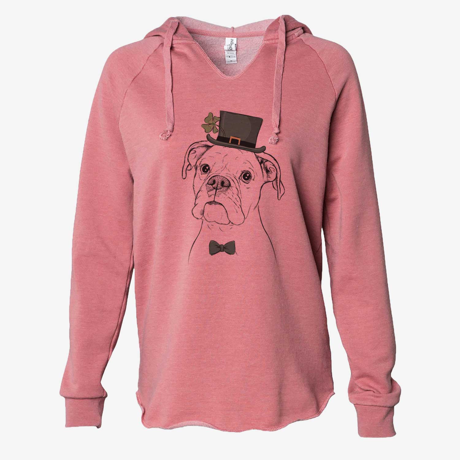 St. Patrick's Ellie the Boxer - Cali Wave Hooded Sweatshirt - Image 5