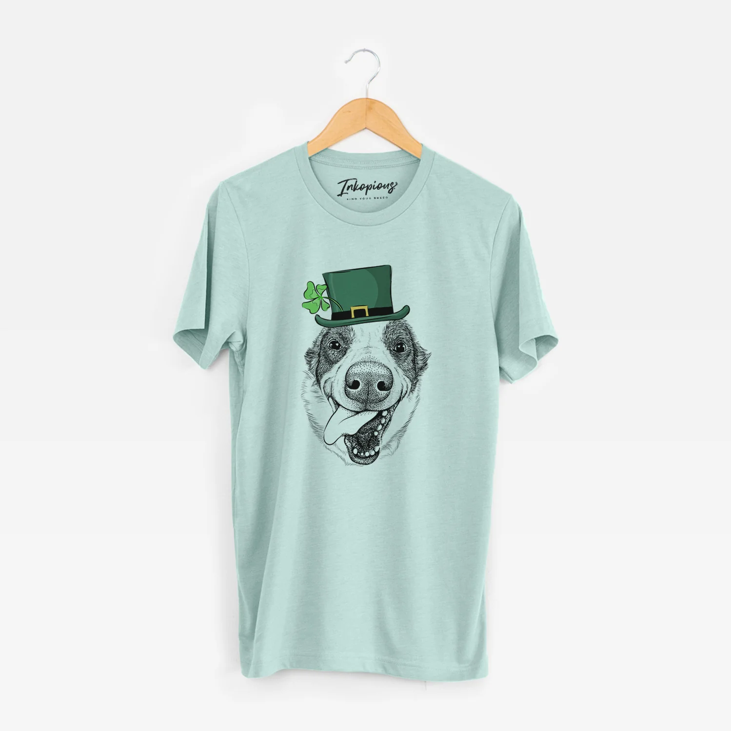 St. Patrick's Elwood the Border Collie - Unisex Crewneck - Image 7