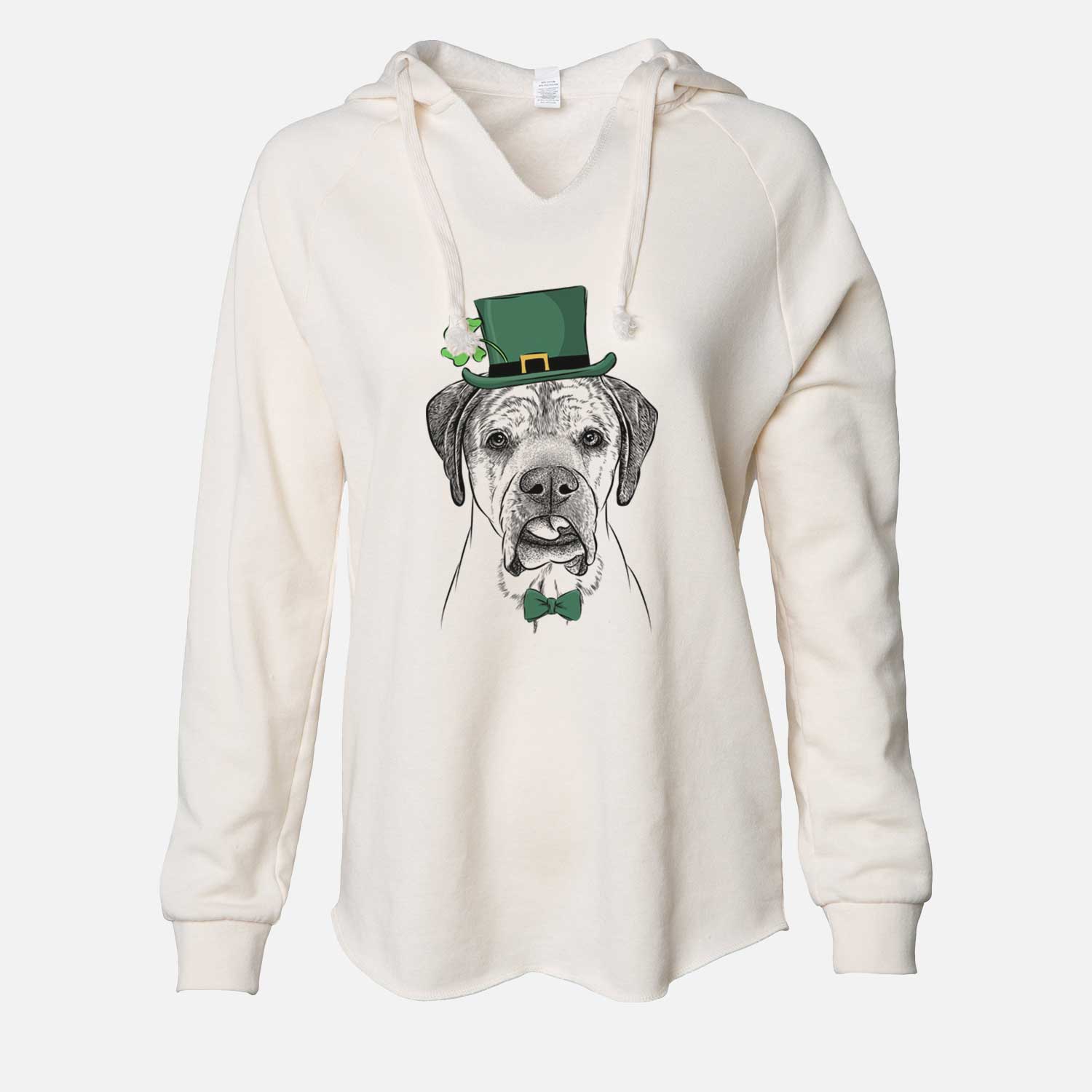 St. Patrick's Emma the English Mastiff - Cali Wave Hooded Sweatshirt - Image 7