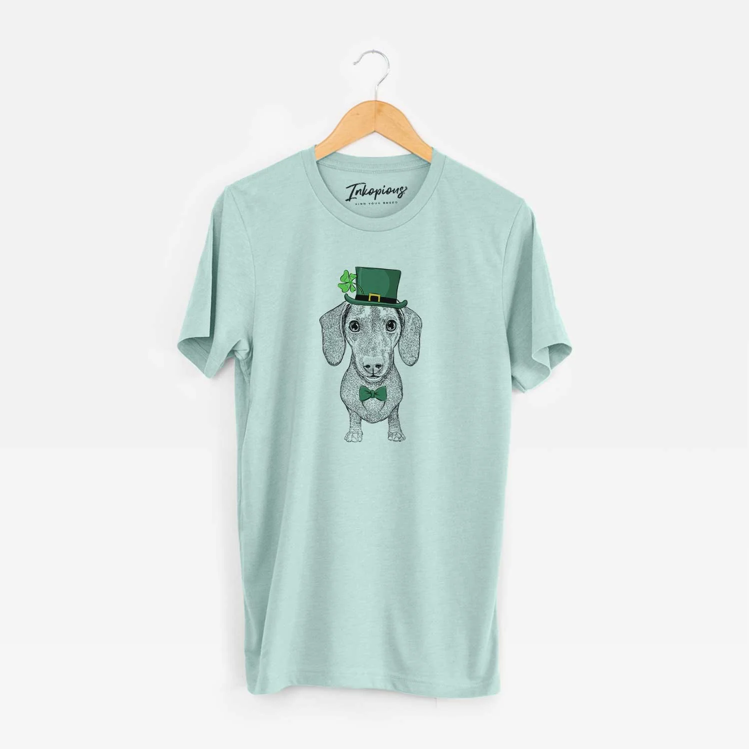 St. Patrick's Ernie the Mini Dachshund - Unisex Crewneck - Image 7