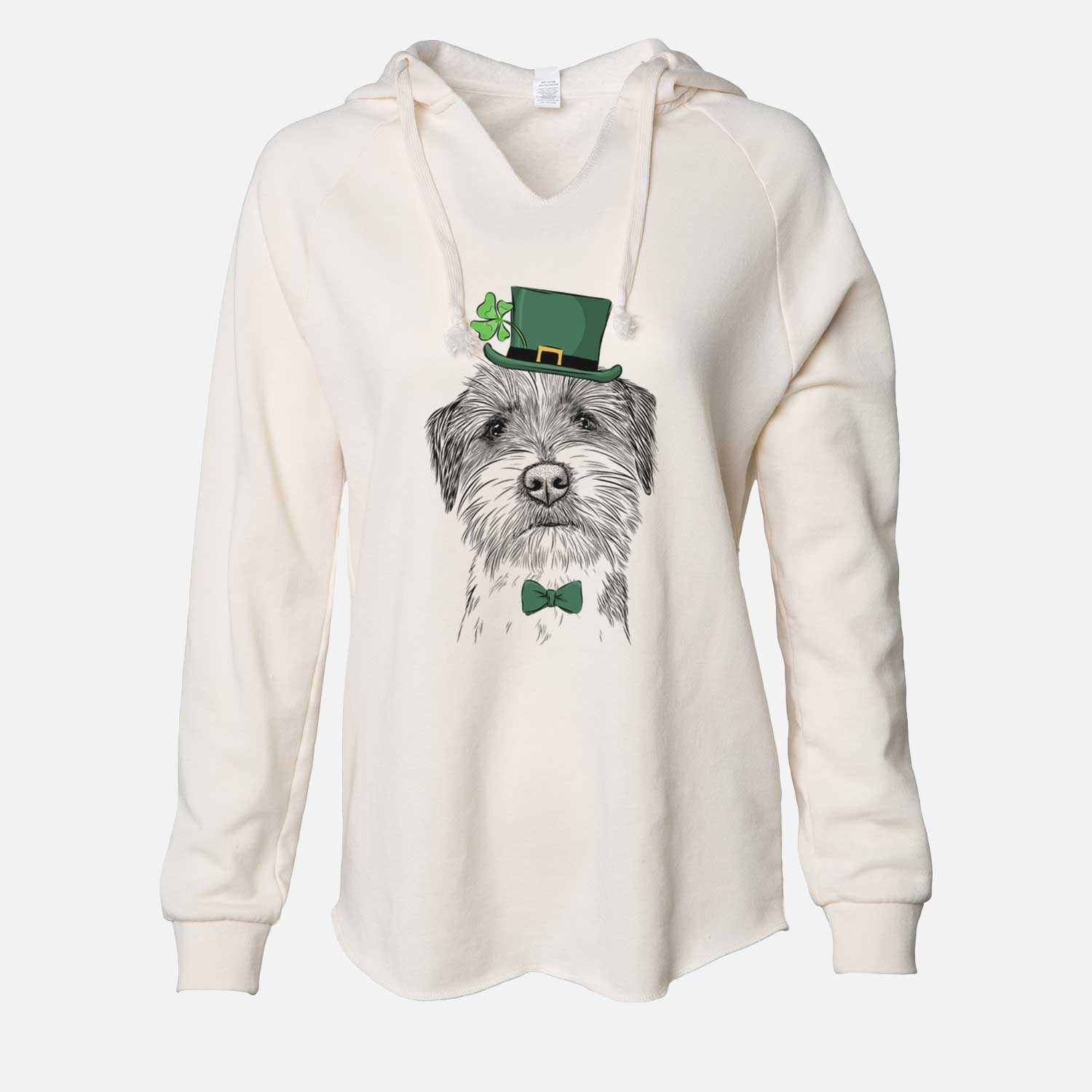 St. Patrick's Feis the Parson Russell Terrier - Cali Wave Hooded Sweatshirt - Image 7