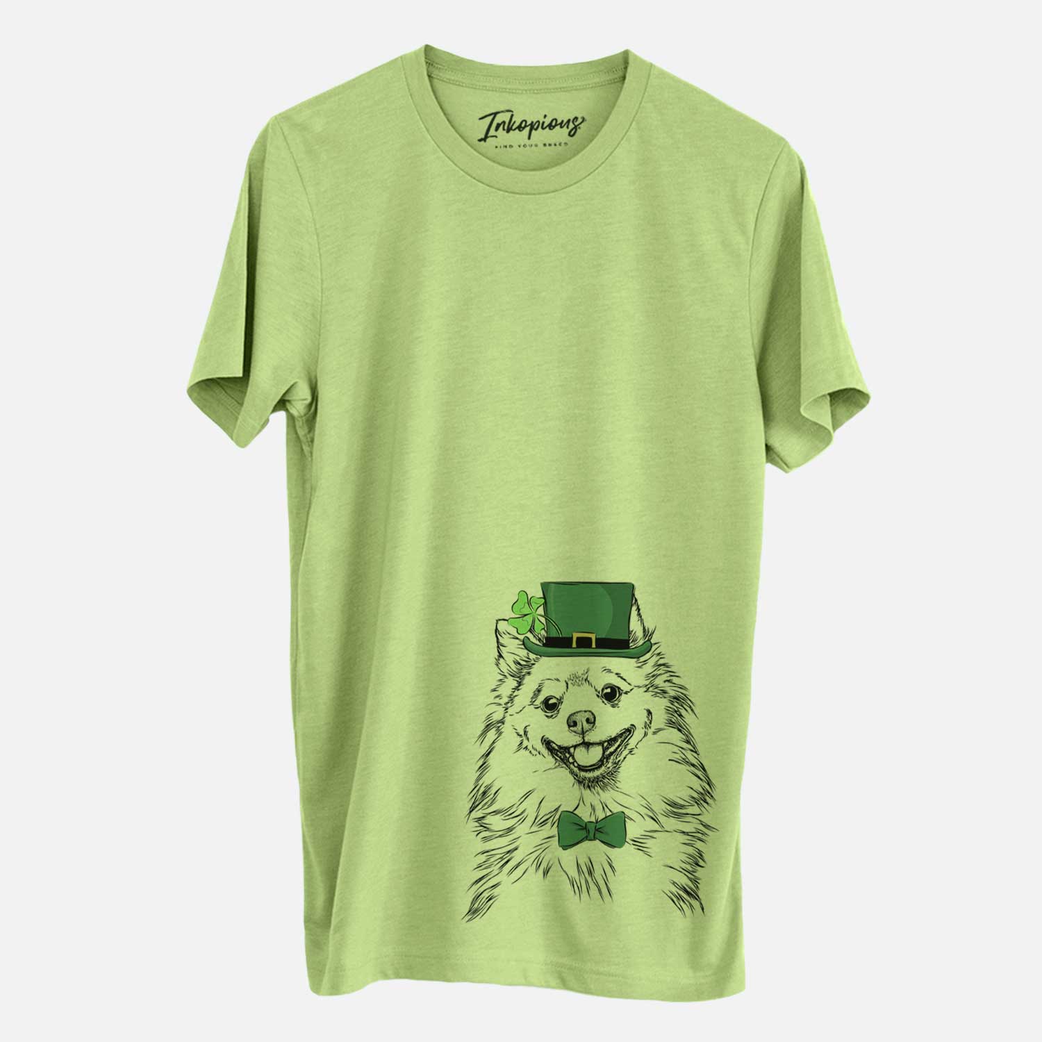 St. Patrick's Fibi the Spitz - Unisex Crewneck - Image 3