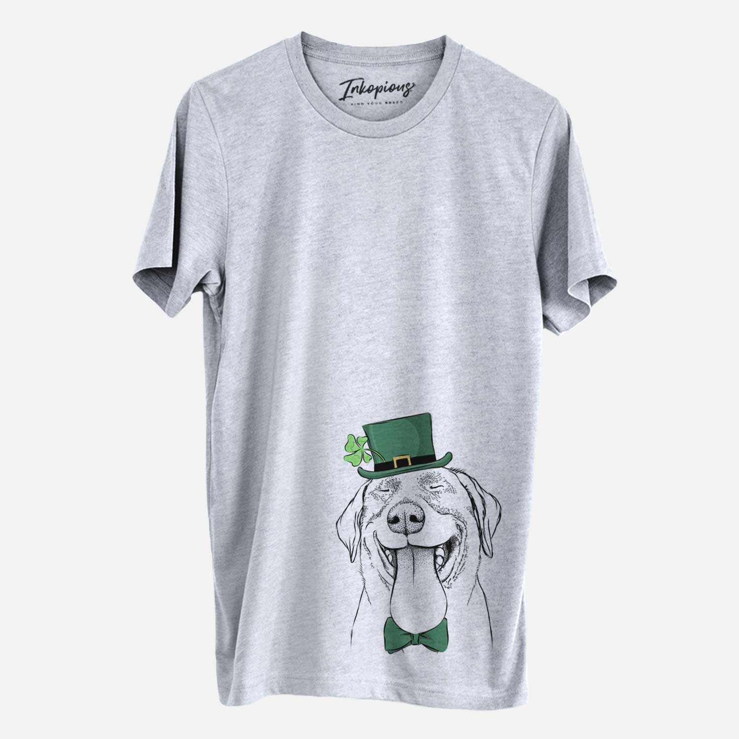St. Patrick's Fig the Labrador Retriever - Unisex Crewneck - Image 2