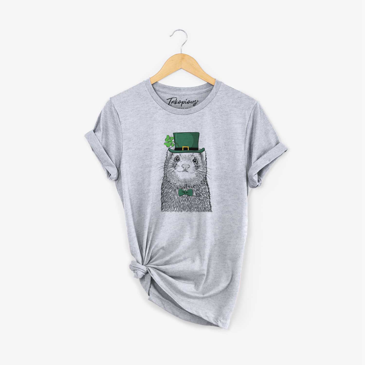St. Patrick's Fig the Ferret - Unisex Crewneck - Image 5