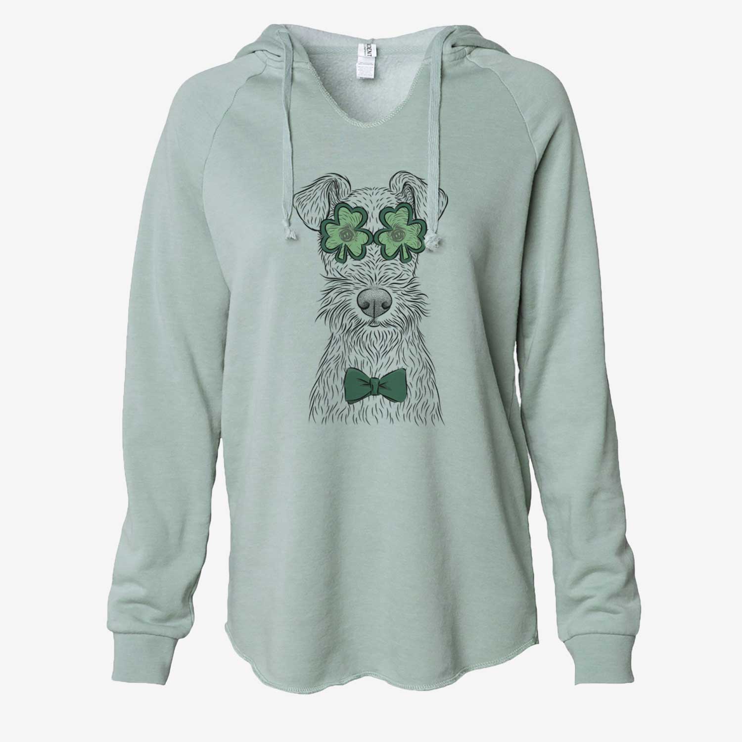 St. Patrick's Fitz the Wire Fox Terrier - Cali Wave Hooded Sweatshirt - Image 6