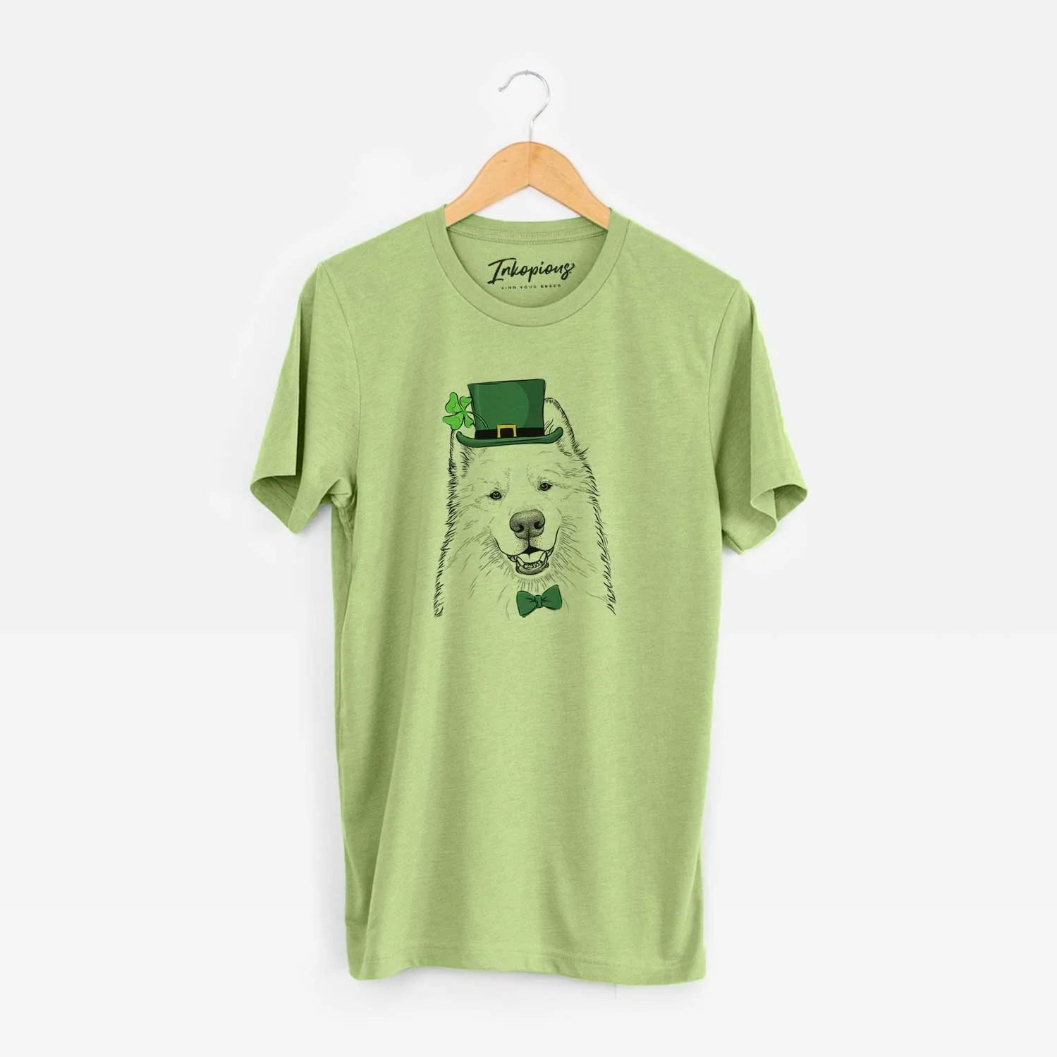 St. Patrick's Foster the Samoyed - Unisex Crewneck - Image 6