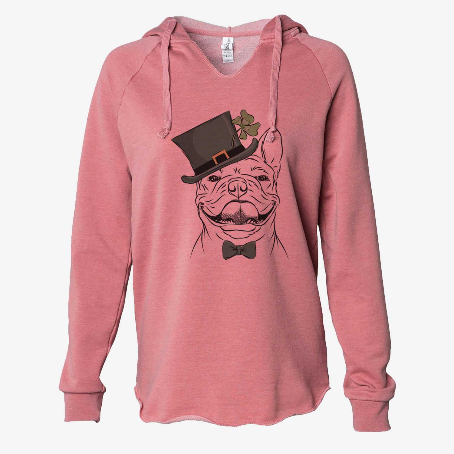St. Patrick's Gaston the French Bulldog - Cali Wave Hooded Sweatshirt - Image 5