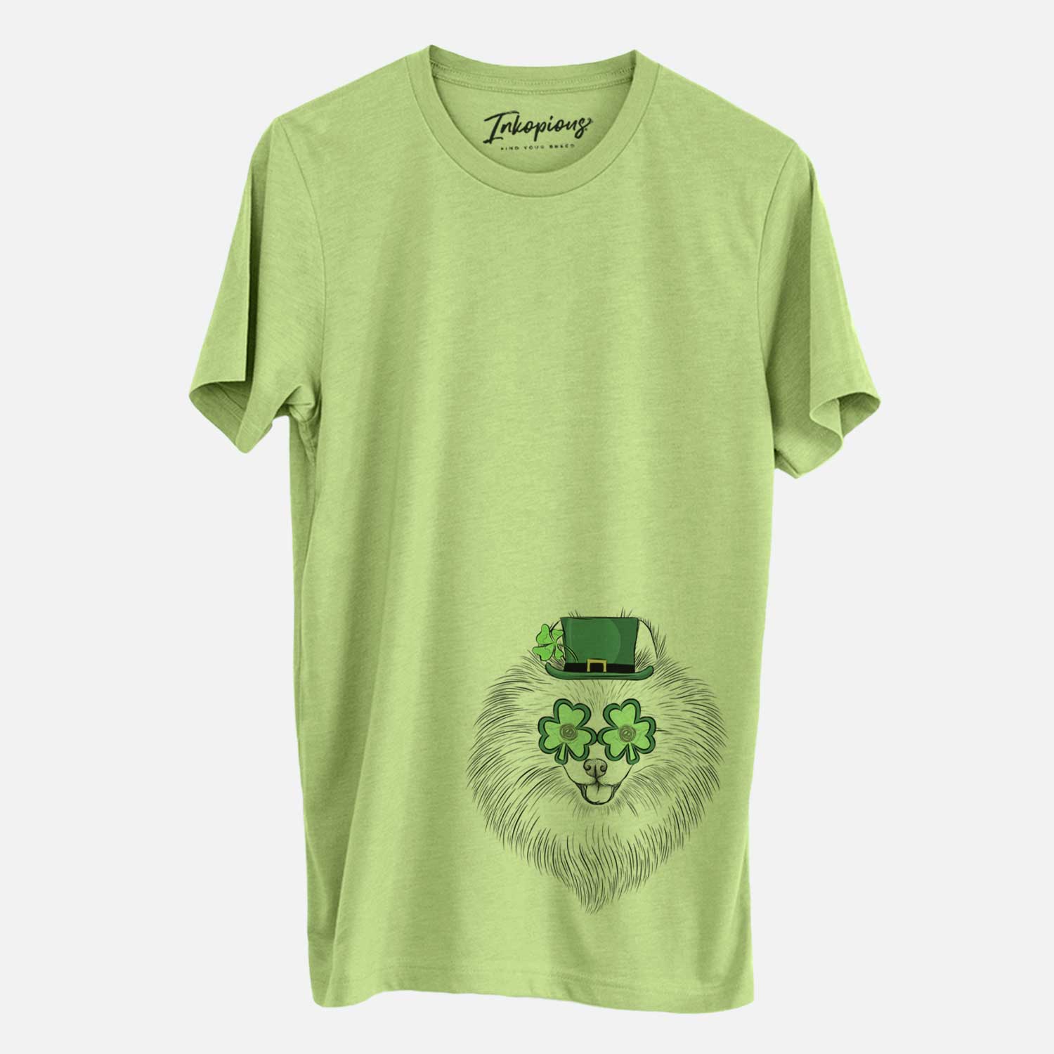 St. Patrick's GiGi the Pomeranian - Unisex Crewneck - Image 3