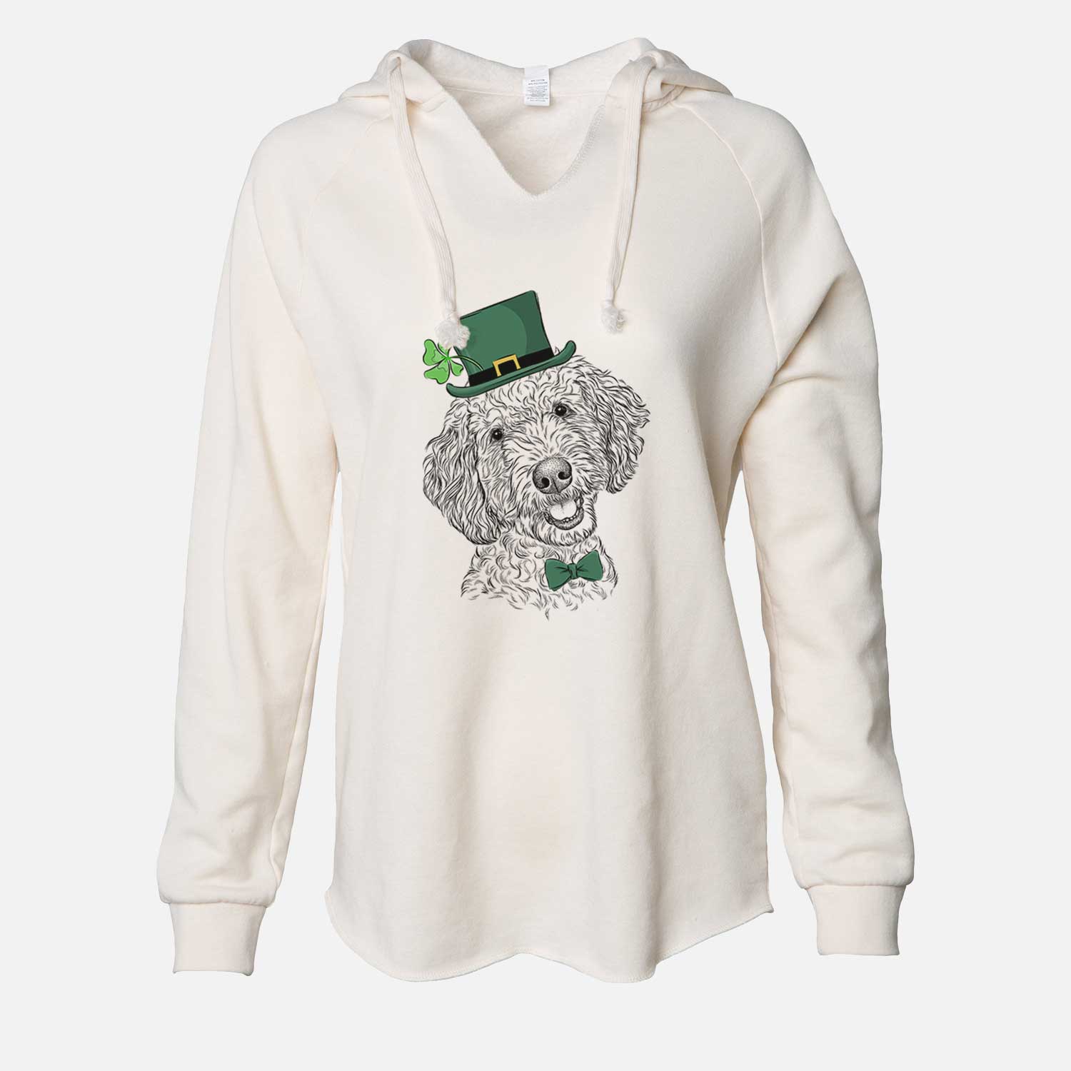 St. Patrick's Gizmo the Goldendoodle - Cali Wave Hooded Sweatshirt - Image 7