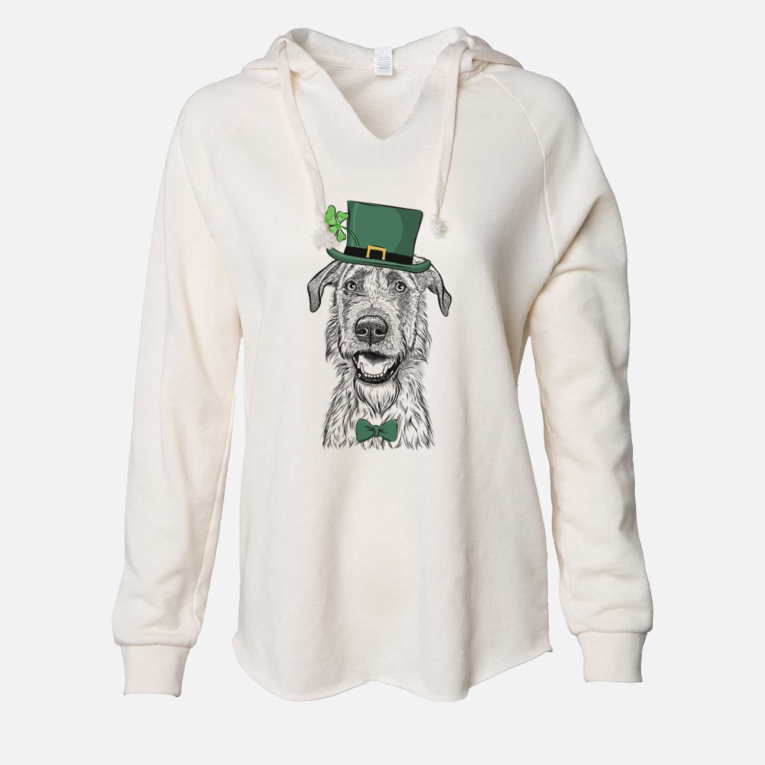 St. Patrick's Griffin the Irish Wolfhound - Cali Wave Hooded Sweatshirt - Image 7