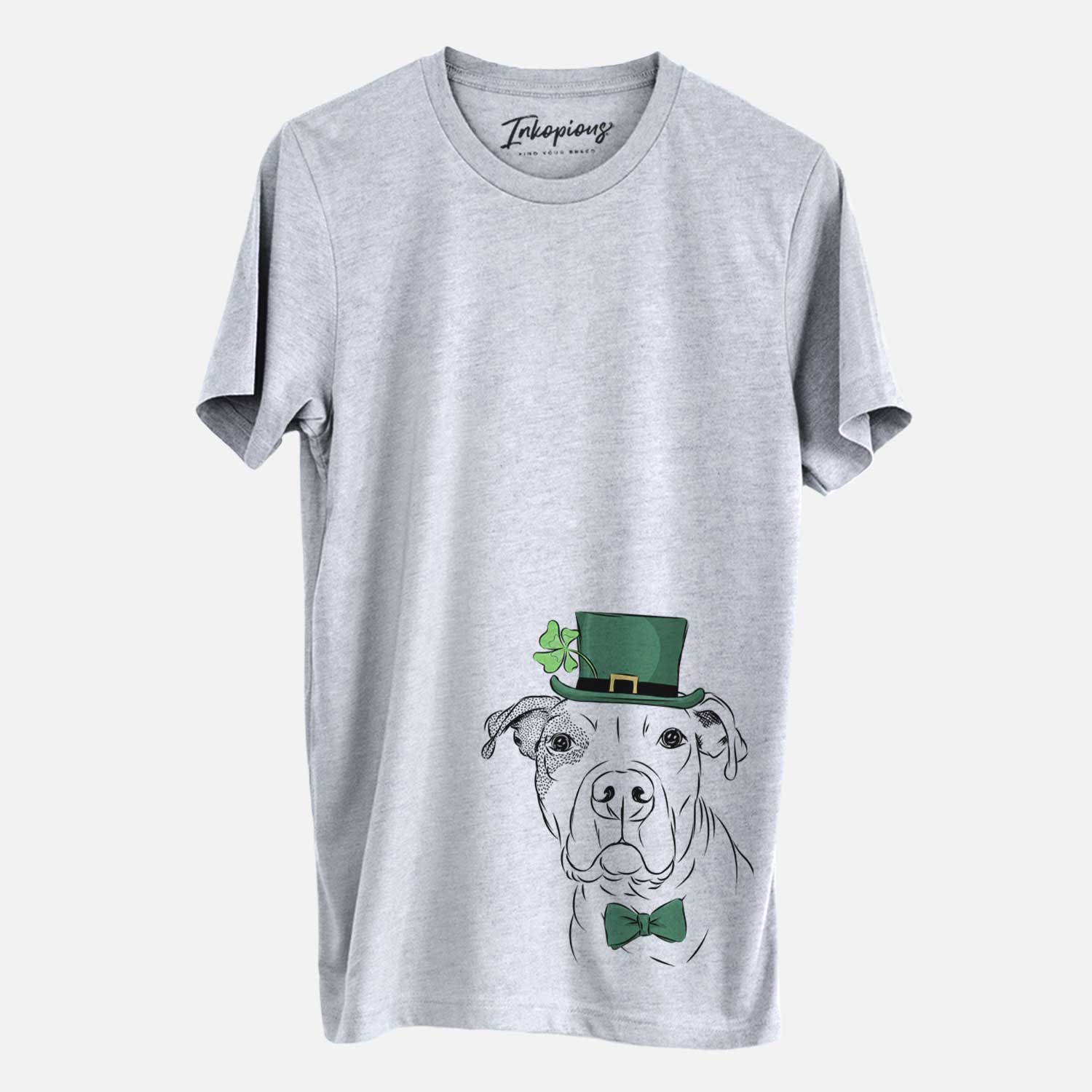 St. Patrick's Gummy the Pitbull - Unisex Crewneck - Image 2