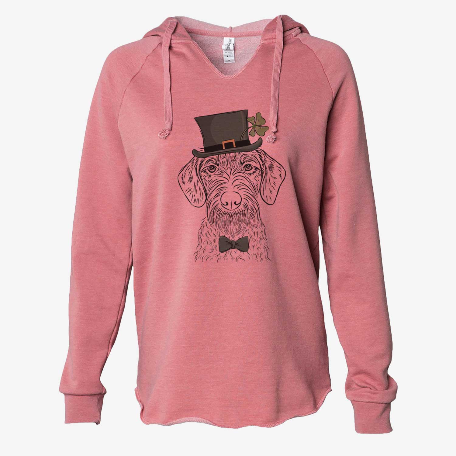 St. Patrick's Gus the German Wirehaired Pointer - Cali Wave Hooded Sweatshirt - Image 5